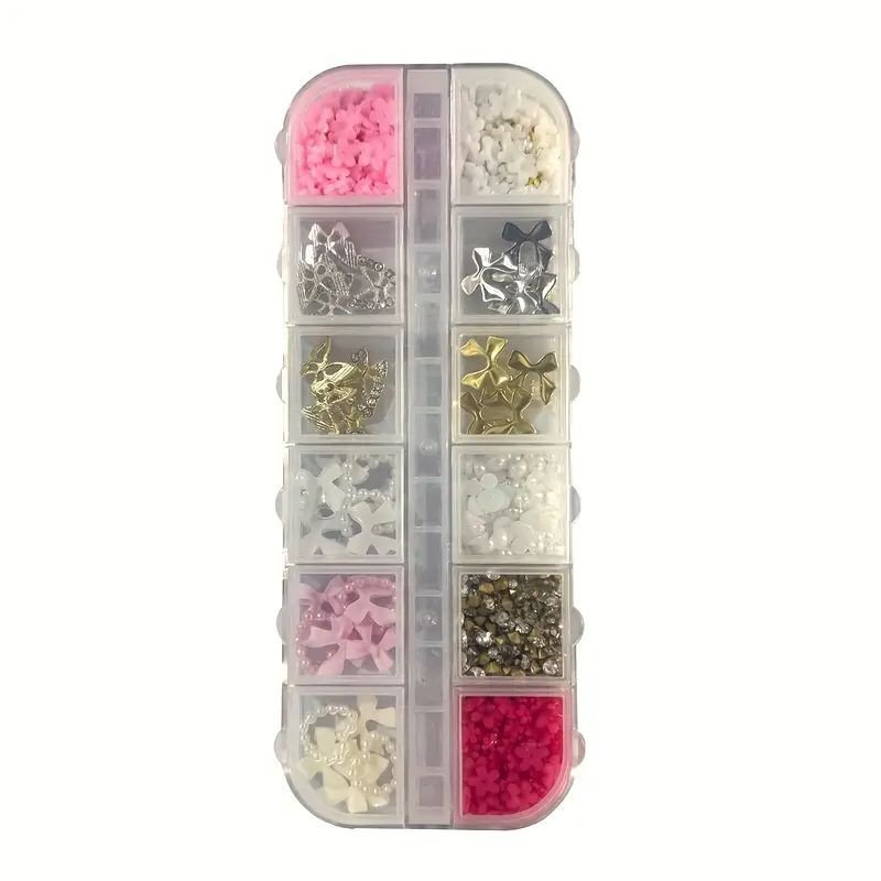 Applique Nail Accessoires Crystal Papillion Noeud Color